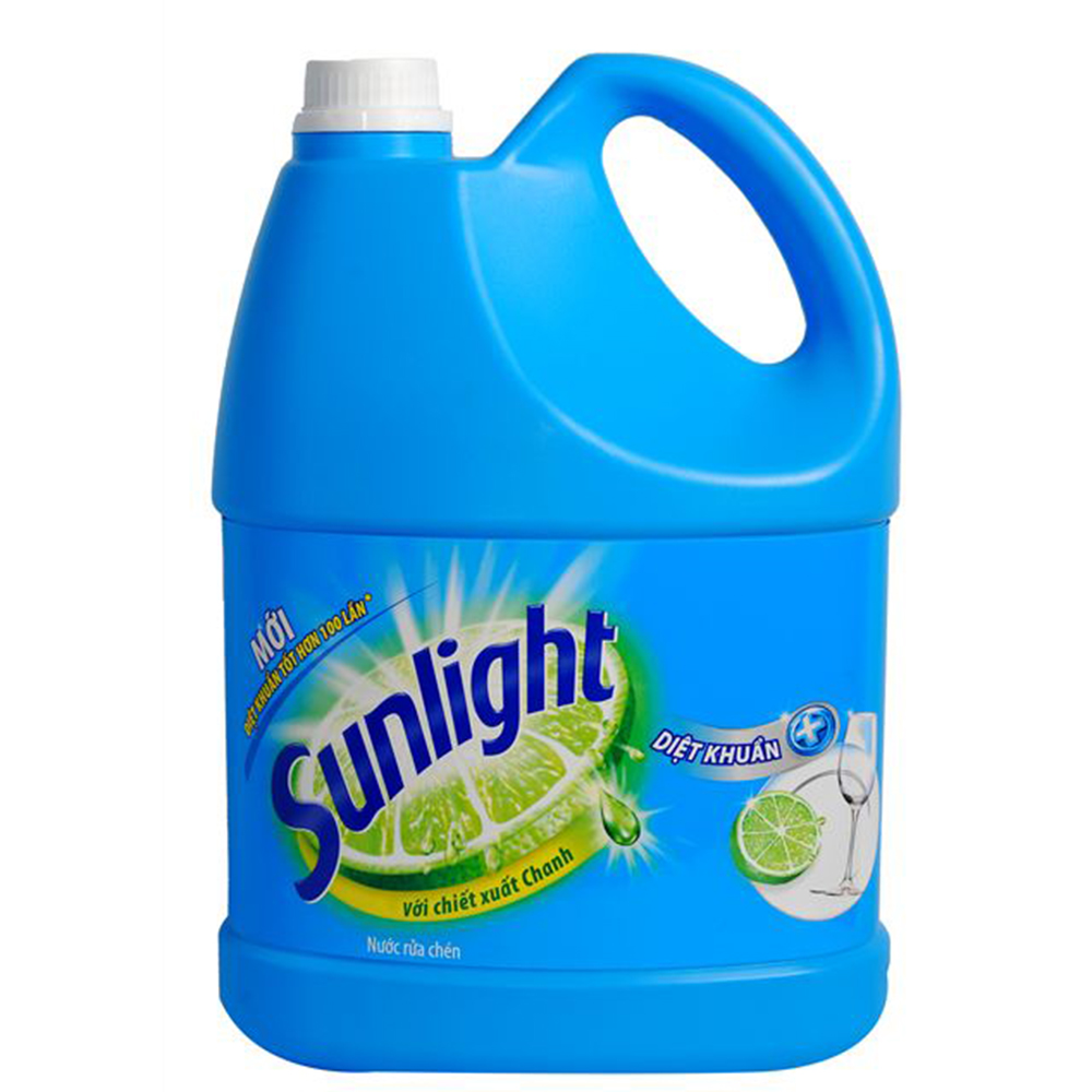 Nước rửa chén Sunlight diệt khuẩn 4kg